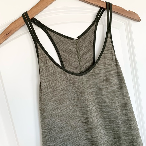 Lululemon Heathered Olive Green Tank Top - Picture 4 of 4